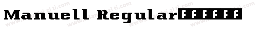 Manuell Regular字体转换